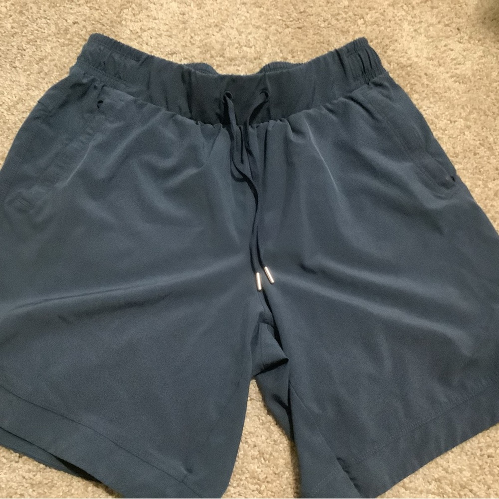 CALIA by Carrie Underwood Blue Athletic Shorts Elastic Waist